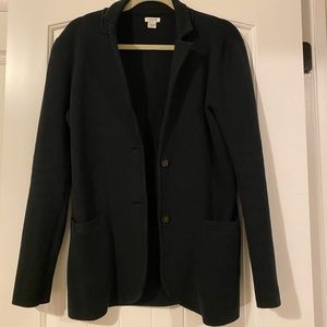 Black J. Crew Sweater Blazer